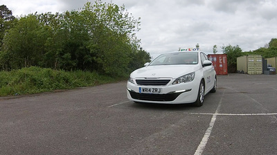 Learner car on site